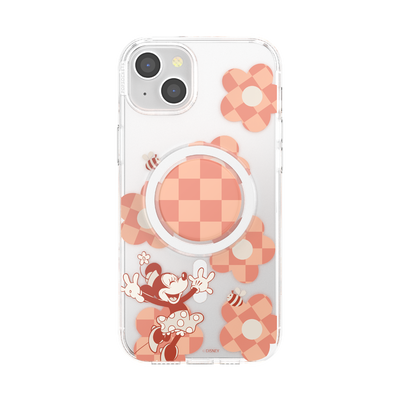 Minnie Checkered Flower — iPhone 15 Plus for MagSafe
